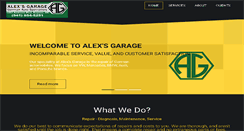 Desktop Screenshot of alexgarage.us